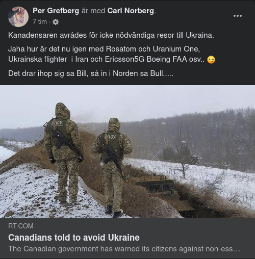 Kanadensare Bör Undvika Ukraina
