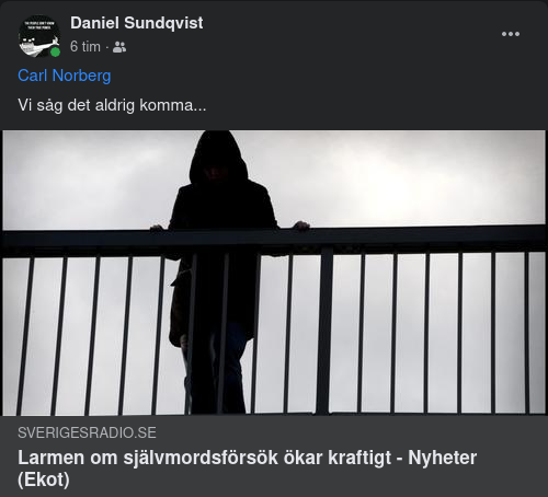 Kraftig Ökning Av Självmordslarm