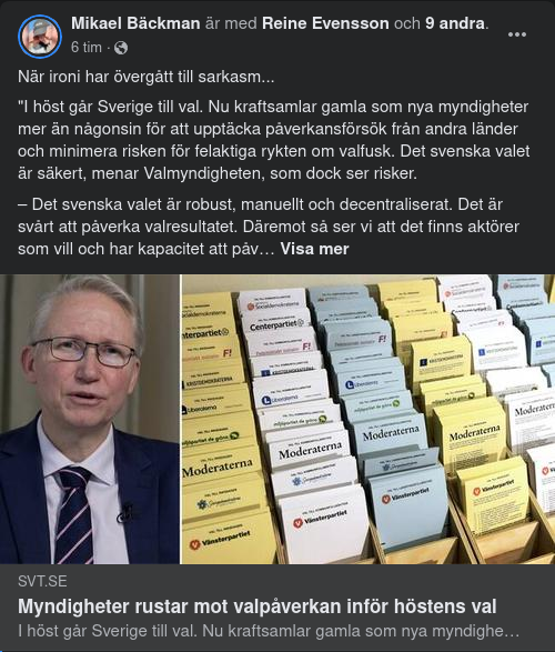 Valpåverkansrustande Myndigheter