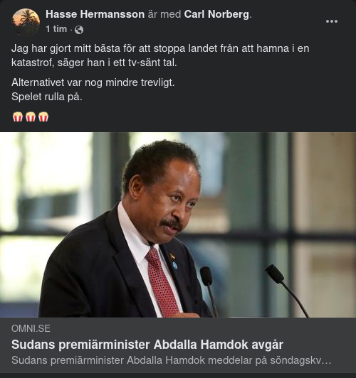 Sudans Premiärminister Avgår