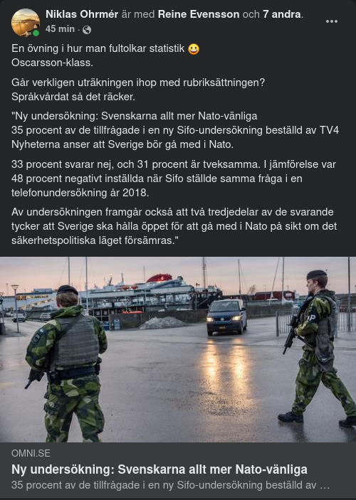 Fultolkad Statistik