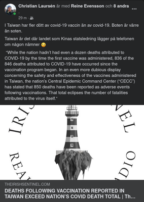 Dödsorsak I Taiwan