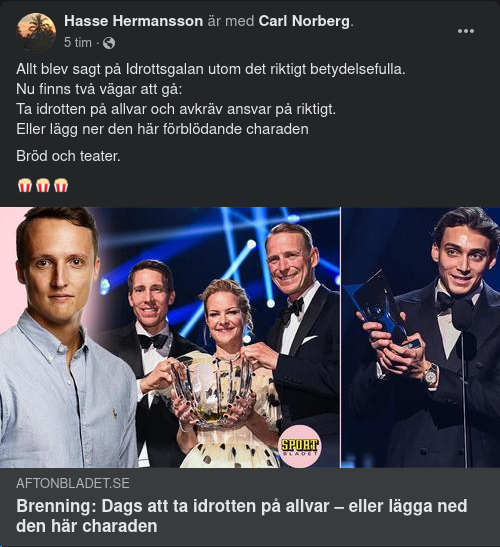 Sportslig Nedläggning Eller Sportsligt Allvar