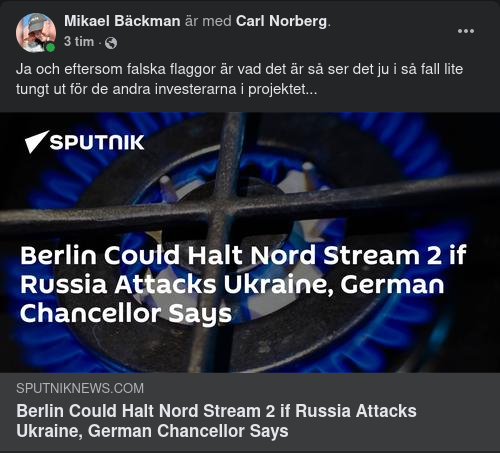 Tyskland Kan Stoppa Nord Stream 2 Vid Rysk Attack