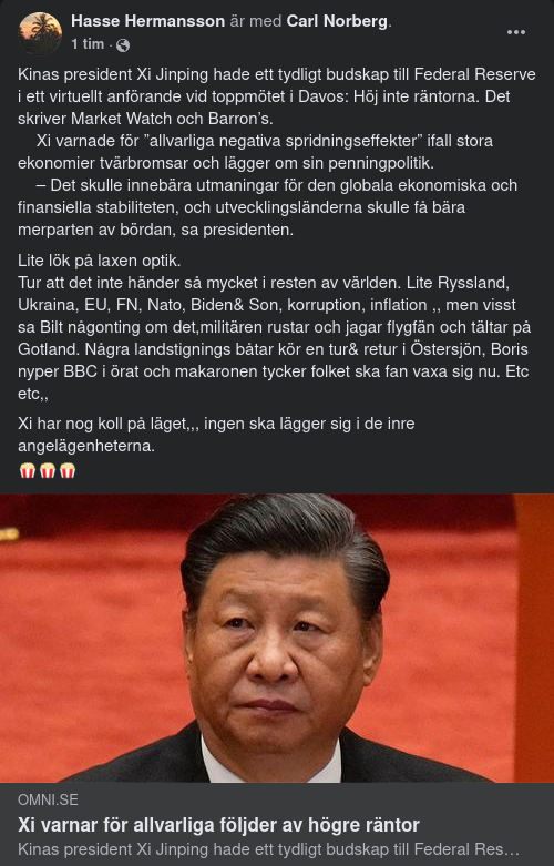Xi Varnar För Höjda Räntekonsekvenser
