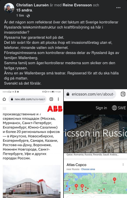 Svenskt I Ryssland I Ryska Invasionstider