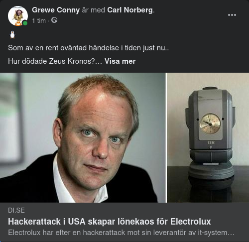 Kronos-Problem För Electrolux