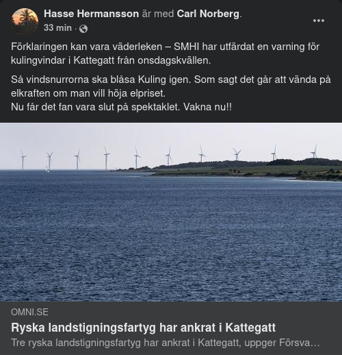 Tre Ankrade Ryssar i Kattegatt