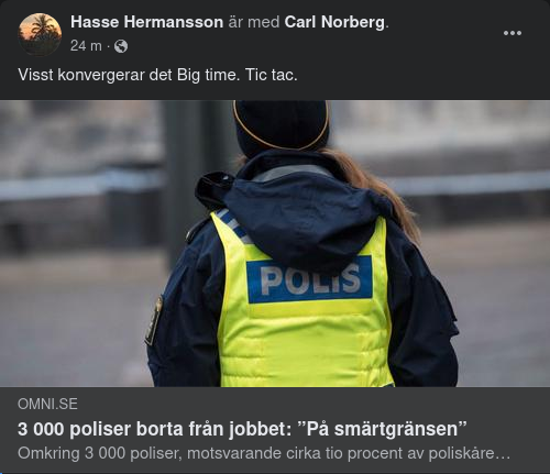 Smärtgränssjuk Polis