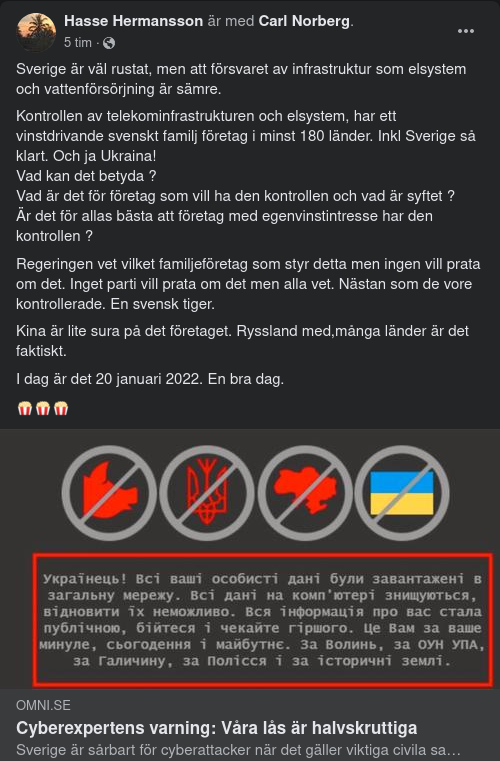 Cyberattackssårbart Sverige