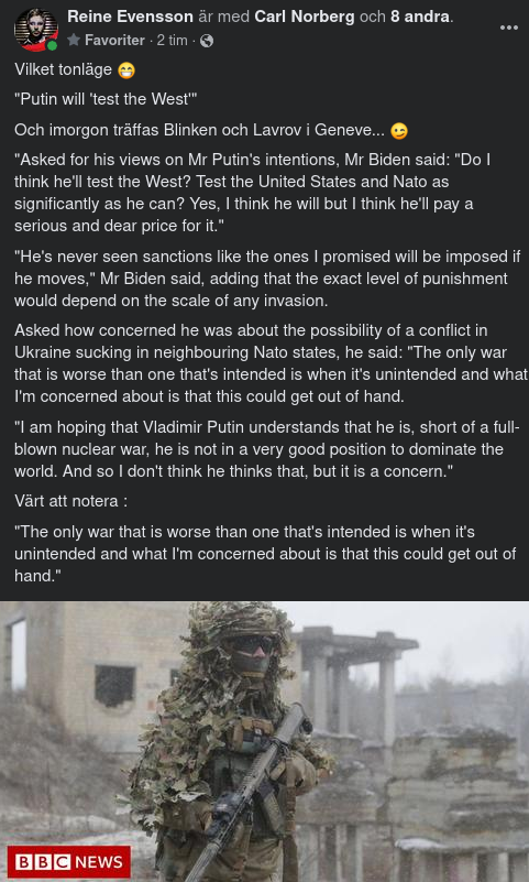 Biden Tror Illa Om Putin