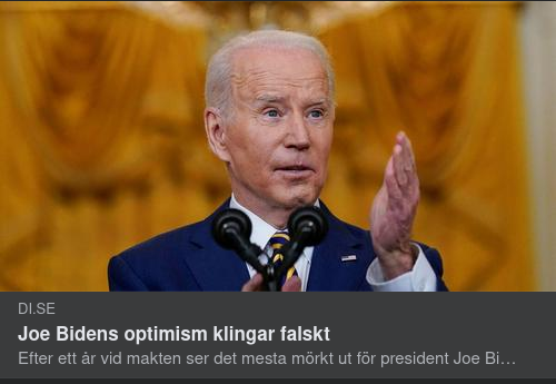 DI Hör Falskklingande Bidenoptimism