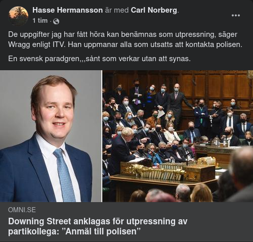 Intern Brittisk Utpressningspolitik