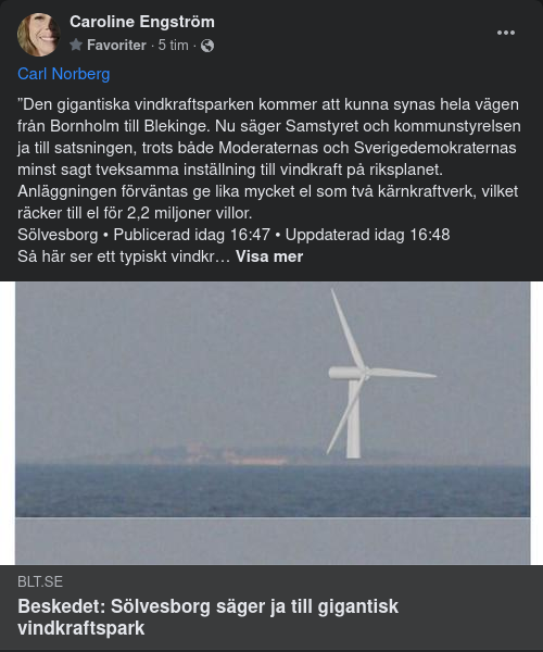 Sölvesborg Säger Ja Till Gigantisk Vindsnurrepark