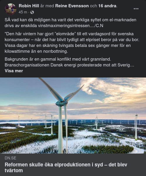 Ökad Elproduktion Blev Minskad