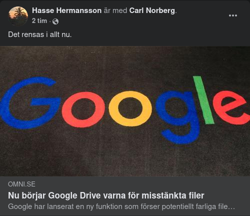 Varningsfunktion Hos Google