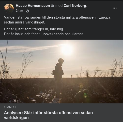 Verklighetsljus & Krigsanalys
