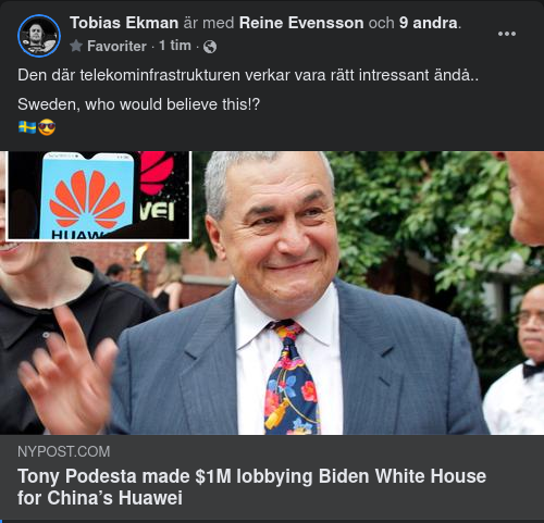 Tony Podesta & Huawei