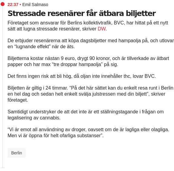 Ätbara Biljetter För Stressade Resenärer