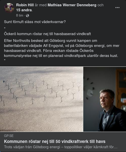 Nej Till Vindsnurror Från Öckerö