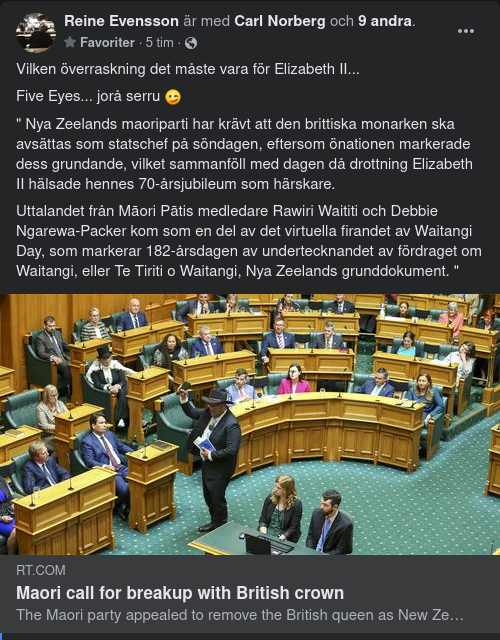 Maorierna Vill Skiljas Från Brittiska Kronan