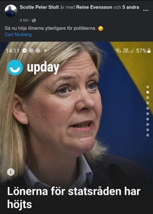 Statsrådslönehöjning