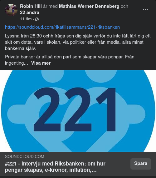 Riksbanksintervju Om Pengaskapande