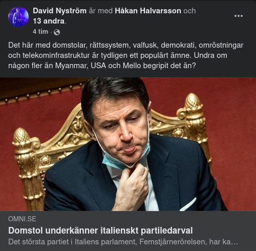 Domstolsunderkänt Partiledarval I Italien