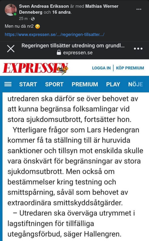 Grundlagsutredning Tillsätts Av Regeringen