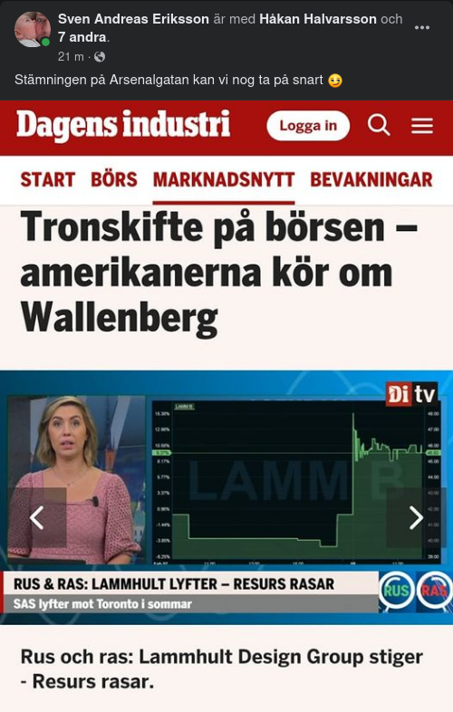 Påtaglig Stämningsförändring
