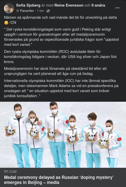 Juridisk Konsultationskrav Försenar Medaljceremoni