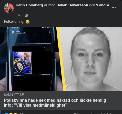 Kriminellt Medmänsklig Polis