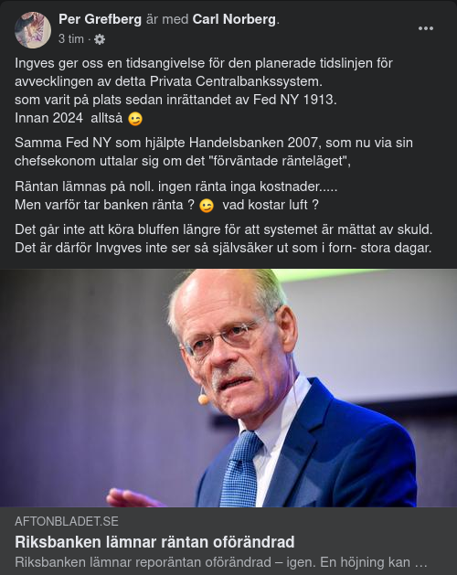 Oförändrad Riksbanksränta