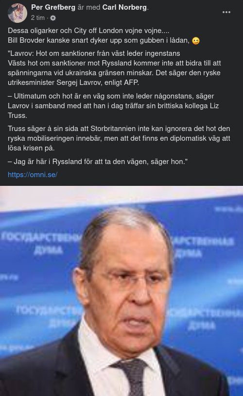 Truss I Ryssland För Diplomatiskt Vägval