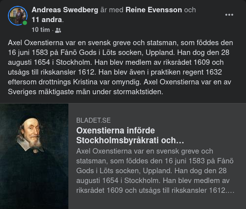 Axel Oxenstiernas Stockholmsbyråkrati