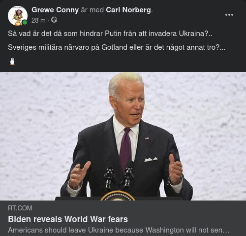 Världskrigsrädd Biden