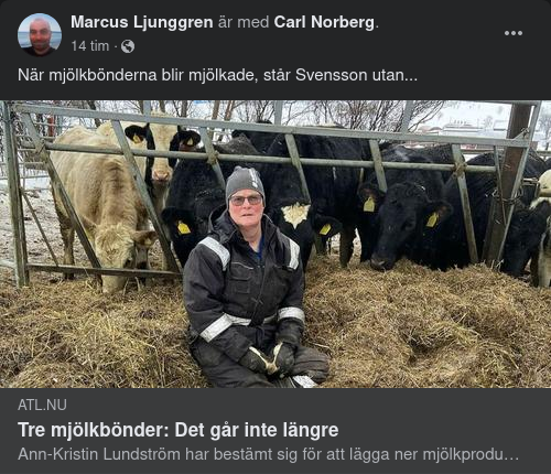 Färdigmjölkade Mjölkbönder
