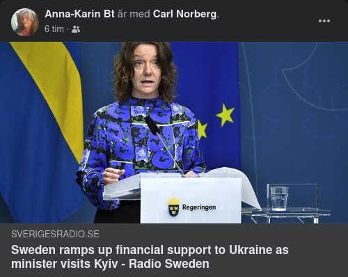 Ökat Svenskt Ekonomiskt Stöd Till Ukraina