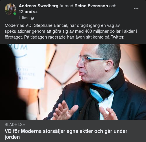 Mordenas VD Säljer & Går Under Jorden