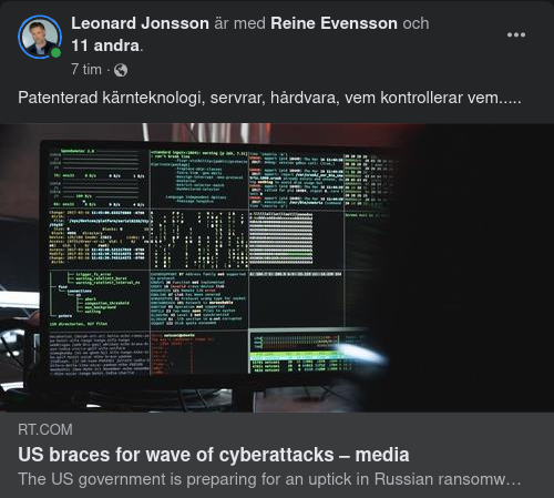 Cyberattacker & Kontroll