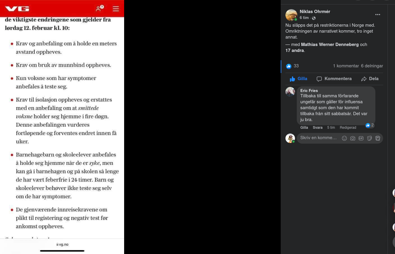 Restriktionssläppande Norge