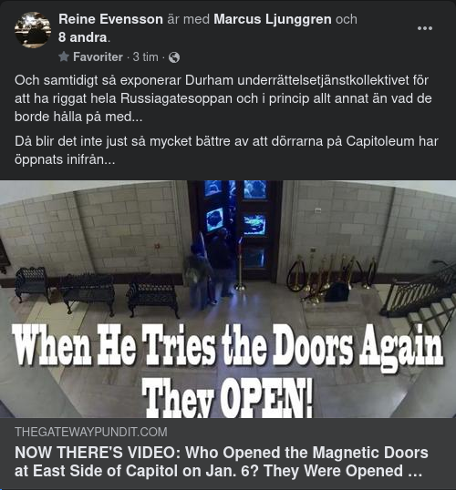 Kapitoliumdörrar Öppnade Inifrån