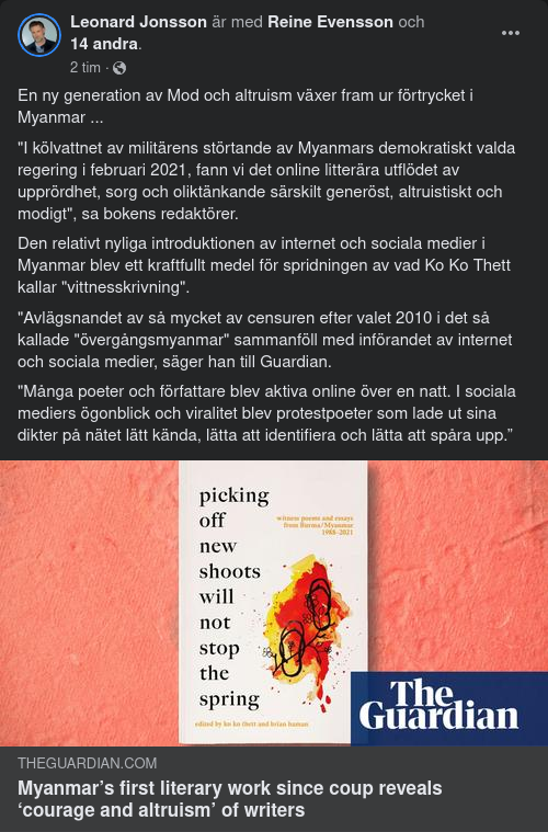 Ny Litteratur I Myanmar