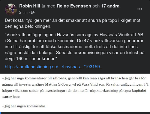 Årsgammal Vindsnurreekonomi