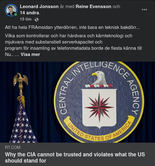 Underrättelsetjänster & Telekominfrastruktur