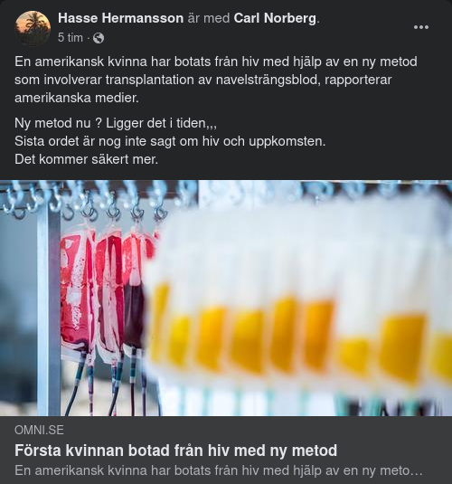 Ny Metod Botar HIV-Smittad Kvinna
