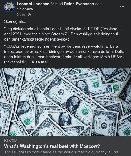 Den Amerikanska Dollarn & Ryssland