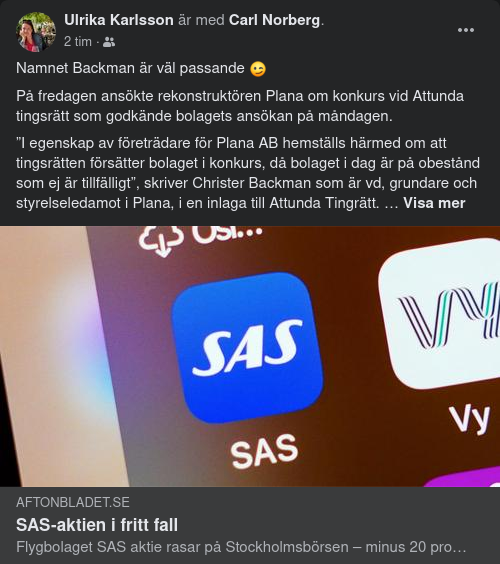 Företagsrekonstruktionsbehov
