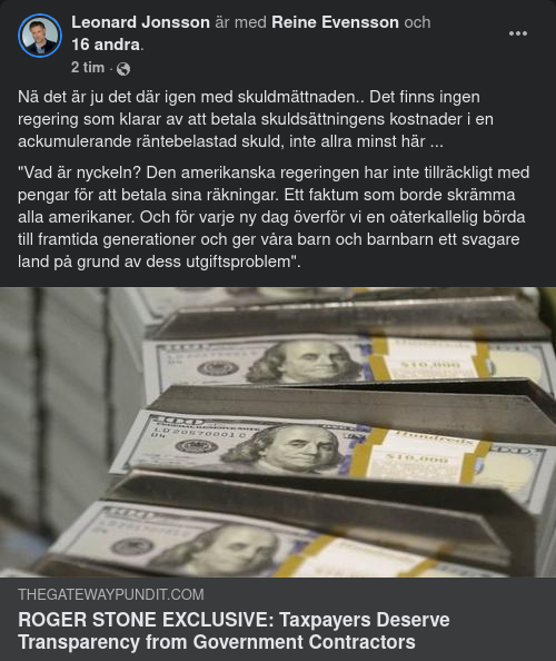 Pengabristskapande Utgift