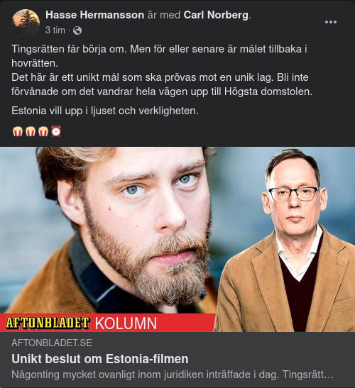 Det Svenska Rättssystemet & Estonia